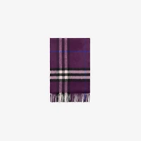 Check Cashmere Scarf in Pansy | Burberry® Official