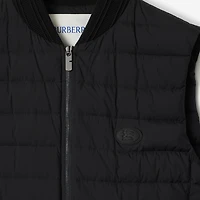 Nylon Puffer Gilet in Black - Men | Burberry® Official
