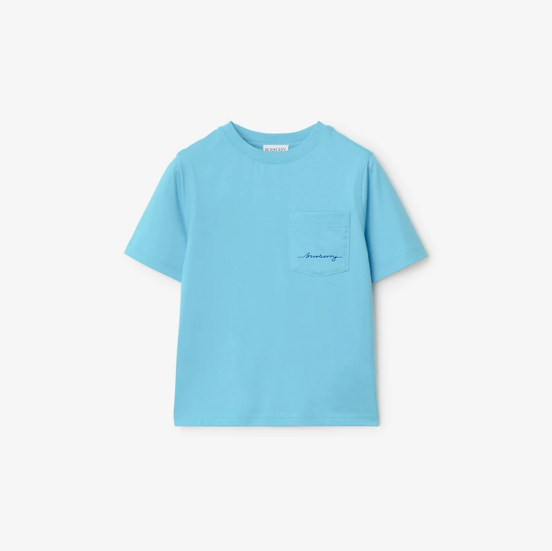 Cotton T-shirt in Lizard | Burberry® Official
