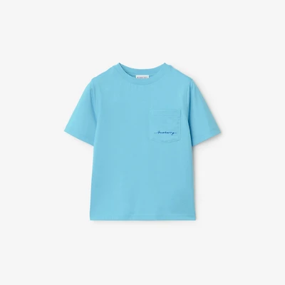 Cotton T-shirt in Lizard | Burberry® Official