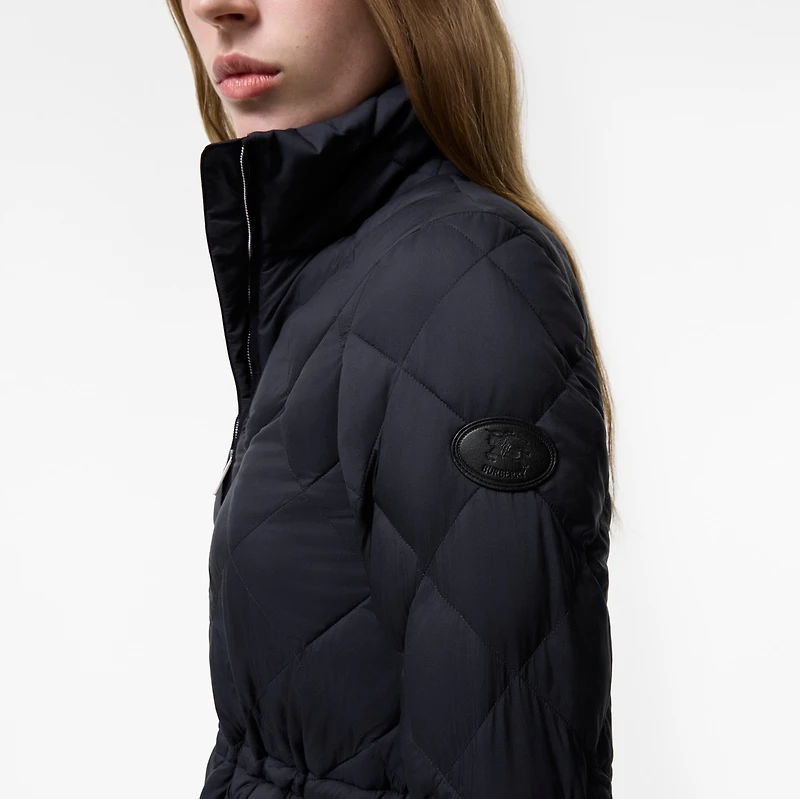 Nylon Quilted Jacket in Navy - Women | Burberry® Official