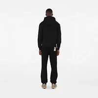 Check Label Cotton Jogging Pants in Black - Men | Burberry® Official