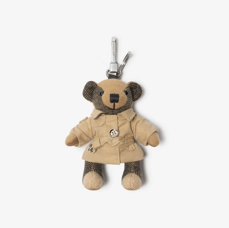 Thomas Bear Charm in Archive beige - Women, Cashmere | Burberry® Official
