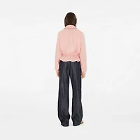 Tropical Gabardine Hooded Trench Jacket in Flora - Women, Cotton | Burberry® Official
