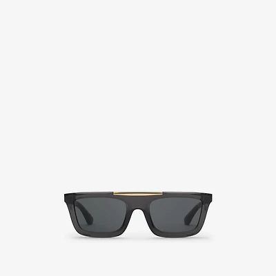 Classic Rectangular Sunglasses​ in Black - Men | Burberry® Official