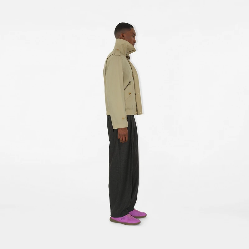 Cotton Nylon Jacket in Hunter beige - Men | Burberry® Official