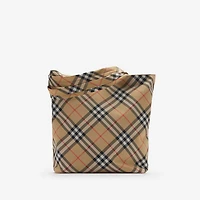 Check Tote in Sand - Men, Nylon | Burberry® Official