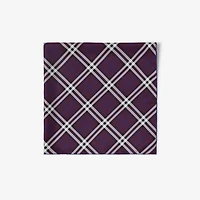 Check Silk Scarf in Pansy | Burberry® Official