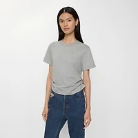 Festival Cotton T-shirt in Pale grey melange - Women | Burberry® Official