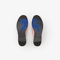 Leather Cadet Mules in Peony pink - Women | Burberry® Official