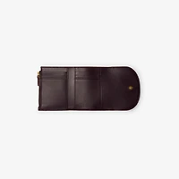 Highlands Compact Wallet in Sand - Women, Cotton, Linen | Burberry® Official