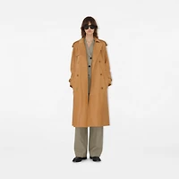 Long Leather Castleford Trench Coat in Sepia - Women | Burberry® Official