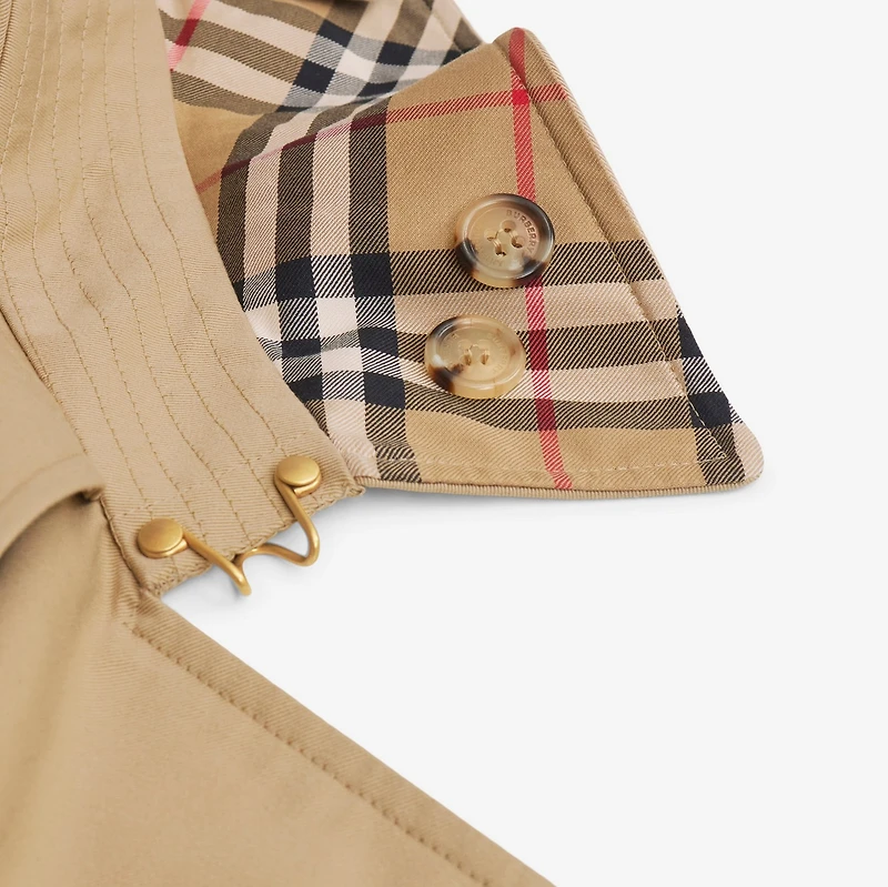 Mid-length Kensington Heritage Trench Coat in Honey - Men, Cotton Gabardine | Burberry® Official