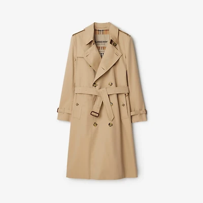 Long Kensington Heritage Trench Coat in Honey - Men | Burberry® Official