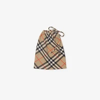 Check Bikini Top in Sand - Women, Nylon | Burberry® Official