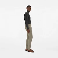 Wool Tailored Trousers in Olive drab green - Men | Burberry® Official