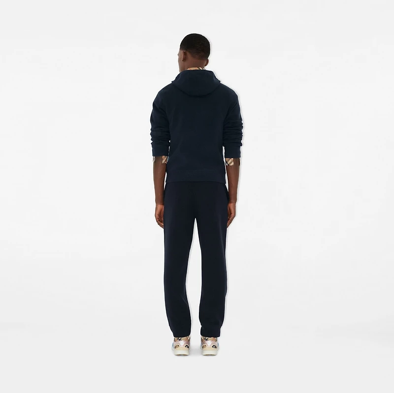Cashmere Blend Zip Hoodie in Navy - Men | Burberry® Official