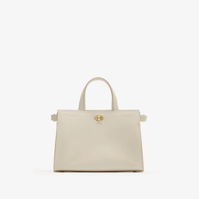 Small Cotswolds Tote in Soap beige - Women, Leather | Burberry® Official