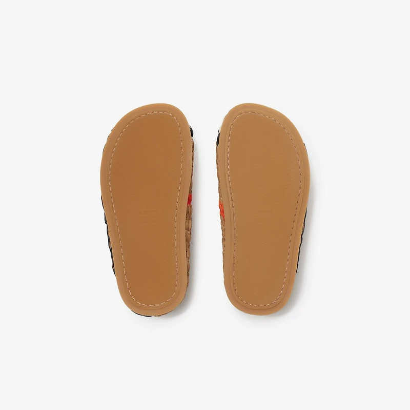 Raffia Sandals in Sand - Children | Burberry® Official