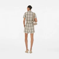 Check Cotton Shorts - Women | Burberry® Official
