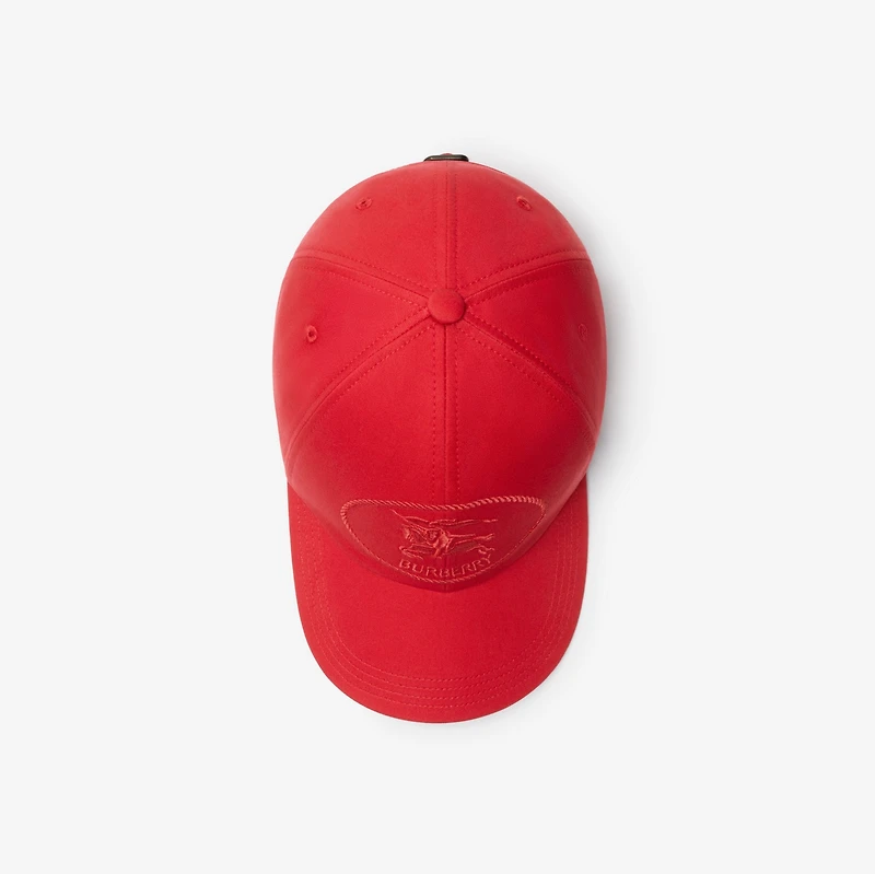Knight Stamp Gabardine Baseball Cap in Currant - Men | Burberry® Official