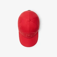 Knight Stamp Gabardine Baseball Cap in Currant - Men | Burberry® Official