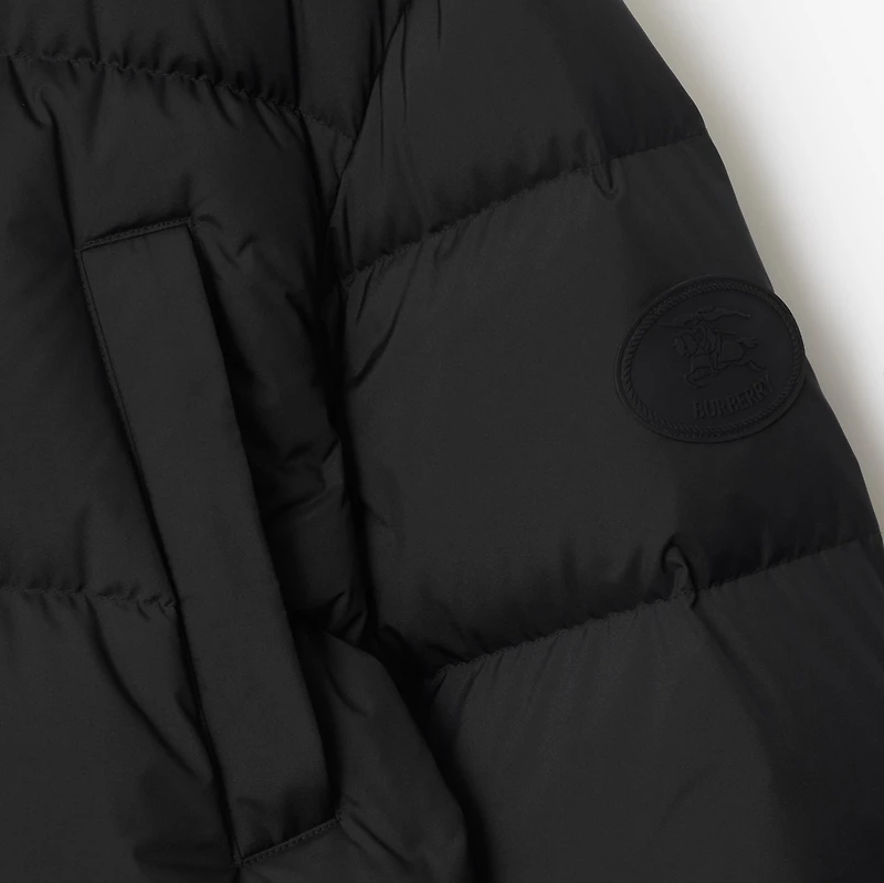 Hooded Puffer Jacket in Black - Men | Burberry® Official