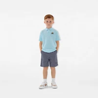 Cotton Polo Shirt in Cloud blue | Burberry® Official