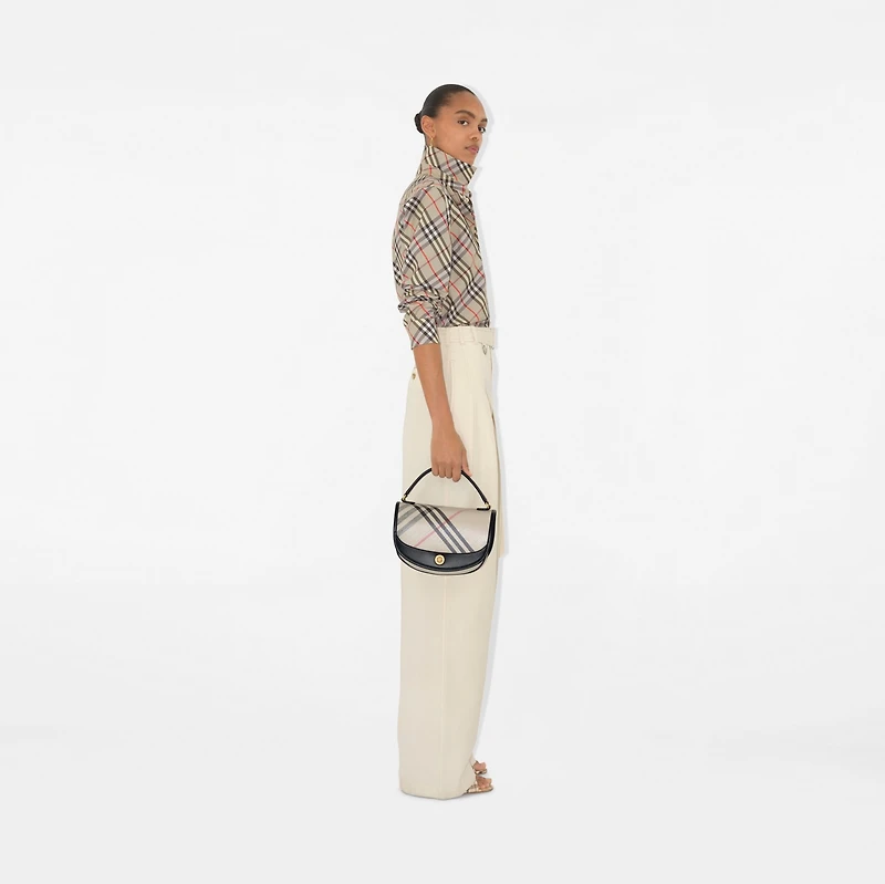 Highlands Crossbody Bag in Soap - Women, Cotton, Linen | Burberry® Official