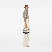 Highlands Crossbody Bag in Soap - Women, Cotton, Linen | Burberry® Official