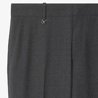 Wool Tailored Trousers in Rock grey - Men | Burberry® Official
