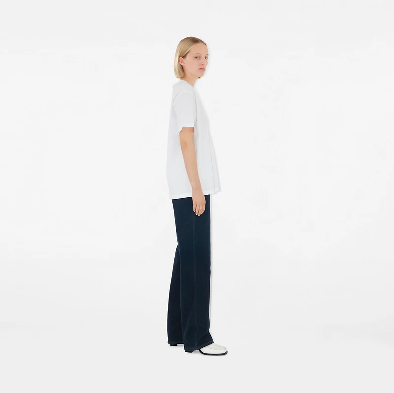 Check Pocket Cotton T-shirt in
