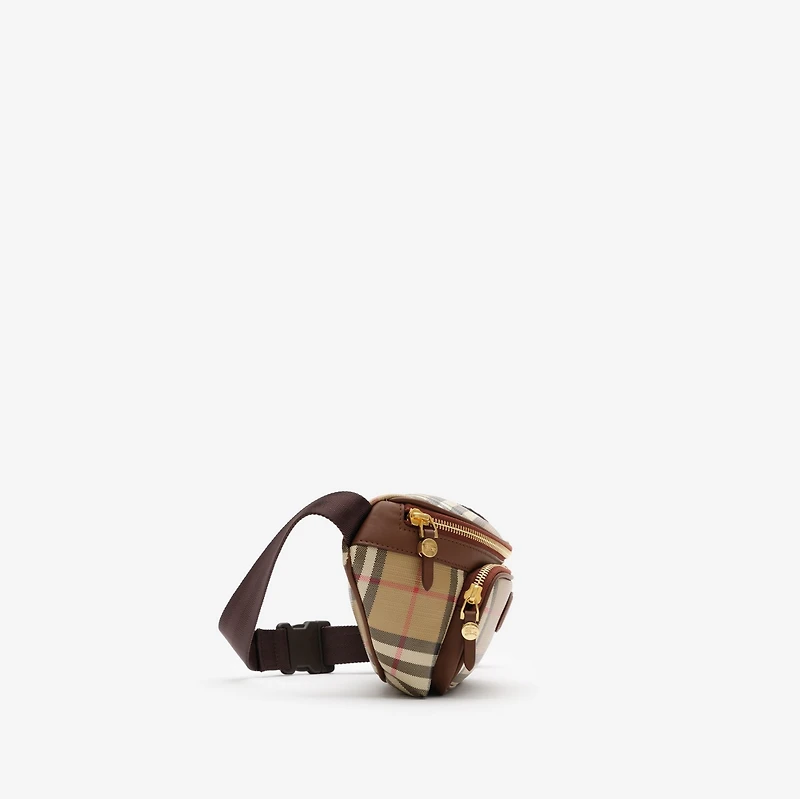 Check Belt Bag in Archive beige - Men, Cotton | Burberry® Official