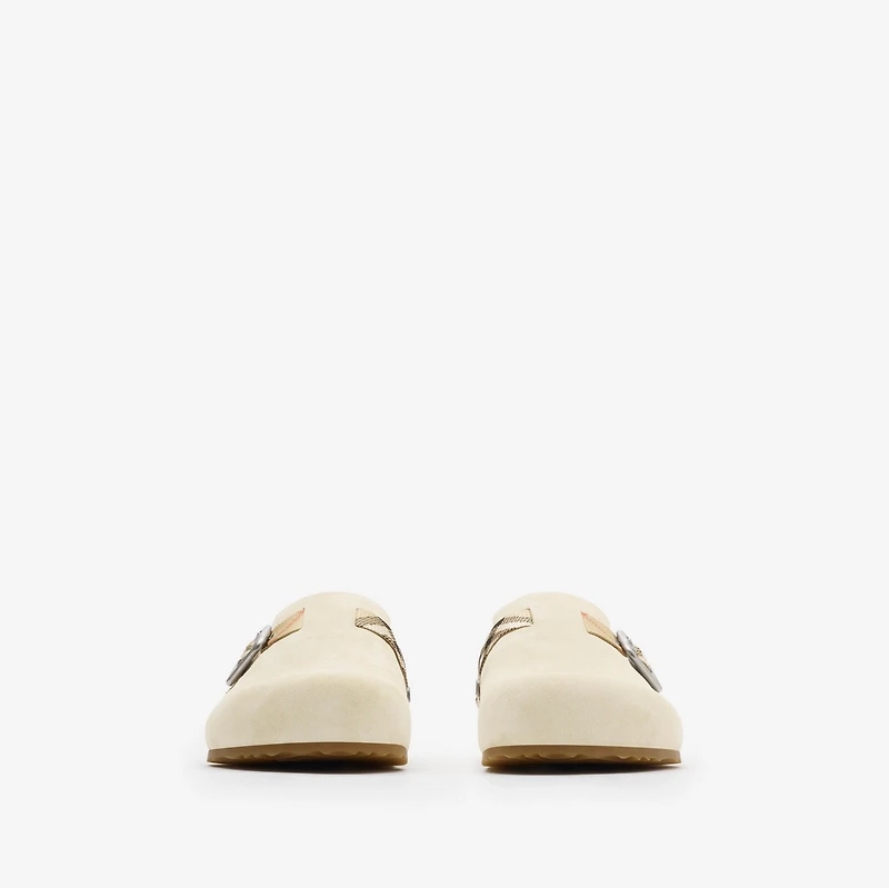 Suede Urchin Clogs in Bake - Women | Burberry® Official