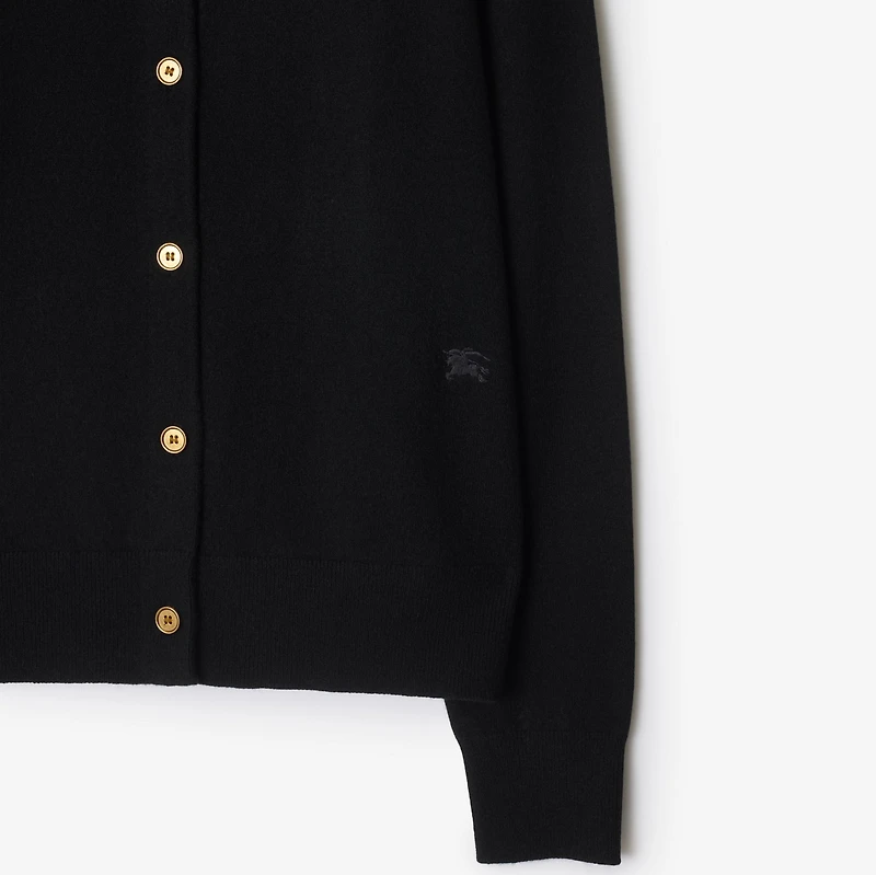 Cashmere Blend Cardigan in Black - Women | Burberry® Official