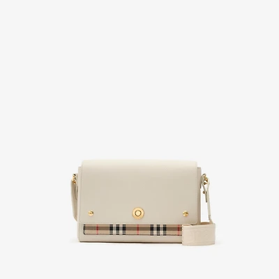 Note Bag in Vintage check/soap beige - Women, Leather | Burberry® Official