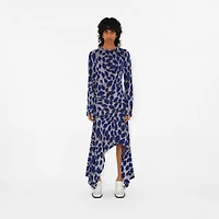 Strawberry Cotton Silk Dress - Women | Burberry® Official