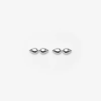 Spear Stud Earrings in Silver