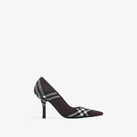 Check Dame Pumps​ in Mahogany - Women | Burberry® Official