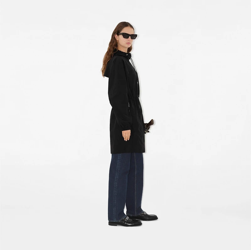 Nylon Cotton Parka in Black - Women | Burberry® Official