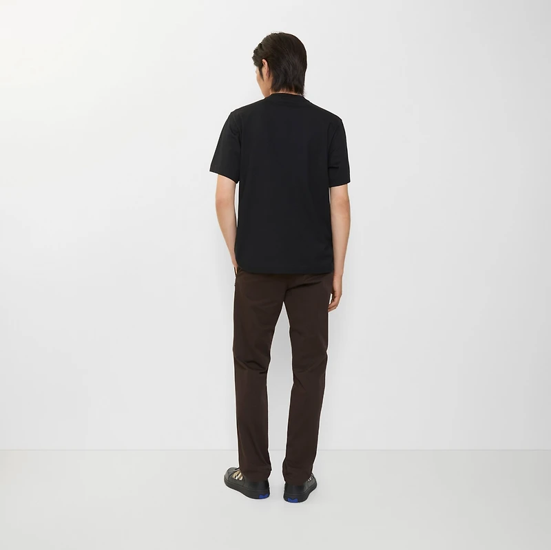 EKD Check Cotton T-shirt in Black - Men | Burberry® Official