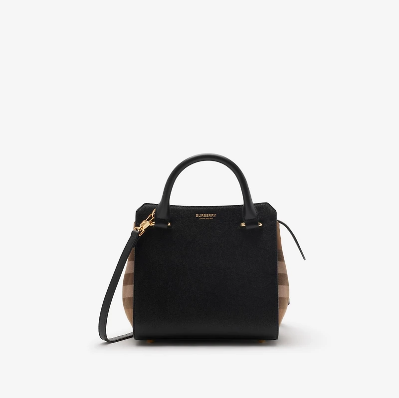 Mini Tote Bag in Black - Women | Burberry® Official