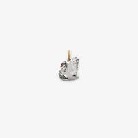 Swan Charm in Gold/multicolour - Women | Burberry® Official