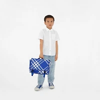 Check Gabardine High-top Sneakers in Knight - Children | Burberry® Official