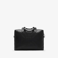 Embossed Check Briefcase in Black - Men | Burberry® Official
