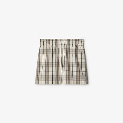 Check Cotton Shorts - Women | Burberry® Official