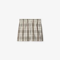 Check Cotton Shorts - Women | Burberry® Official