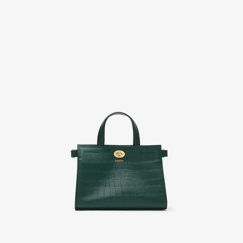 Mini Cotswolds Tote in Ivy green - Women | Burberry® Official