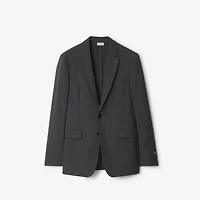 Wool Tailored Jacket in Rock grey - Men | Burberry® Official