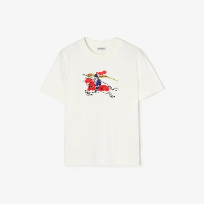 EKD Cotton T-shirt in Chalk white - Women | Burberry® Official